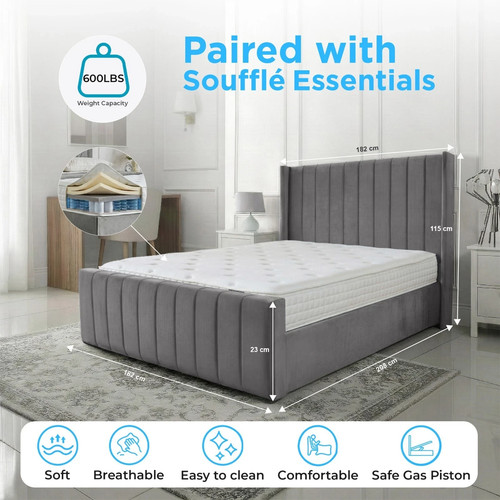 Ottoman storage panel - panel, bed