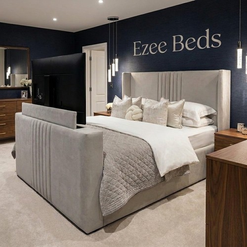 Madison upholstered bed - madison, tv