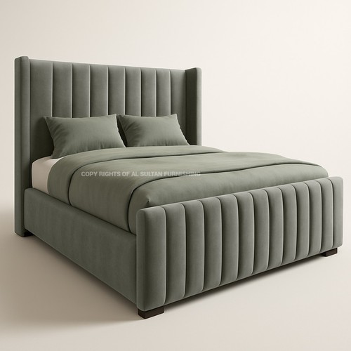 Ottoman bed winged panel - panel, plush
